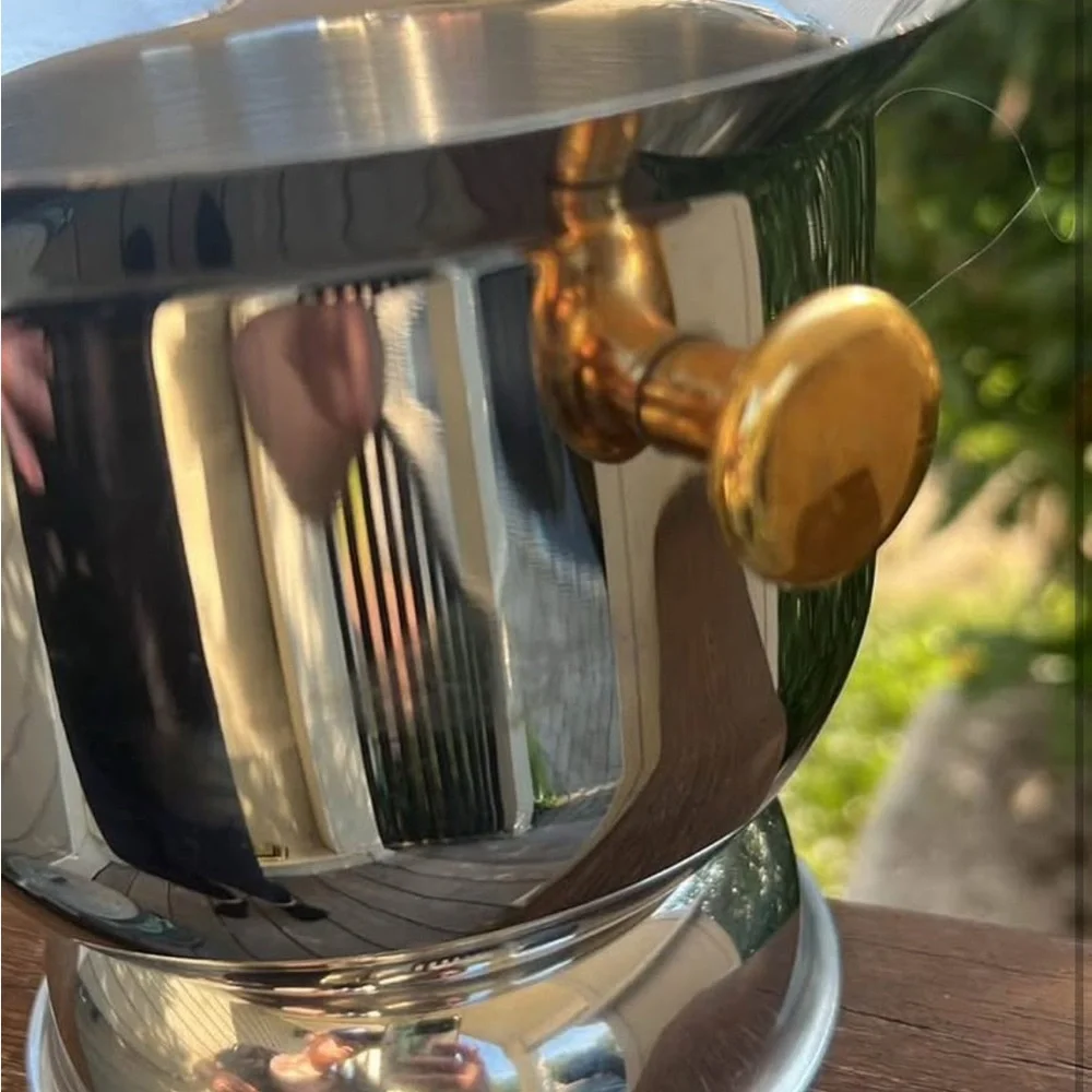 Vintage Italian Footed Champagne and Wine Chiller Ice Bucket